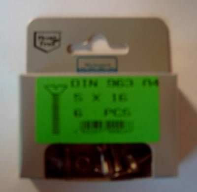 Blisterpack Senkkopfgewindeschraube M5 x 16 mm