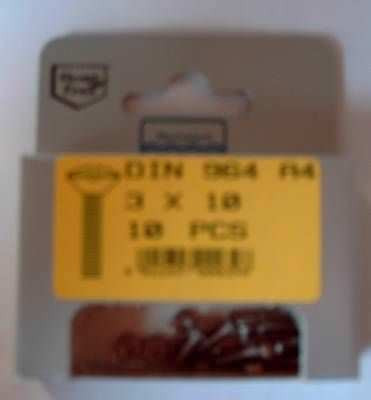 Blisterpack Linsenkopfgewindeschraube M3