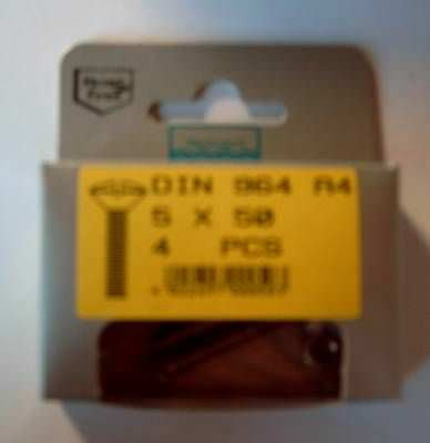 Blisterpack Linsenkopfgewindeschraube M5 x 50 mm