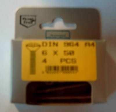 Blisterpack Linsenkopfgewindeschraube M6 x 50 mm