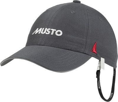 MUSTO Fast Dry Crew Cap Charcoal SPF 40