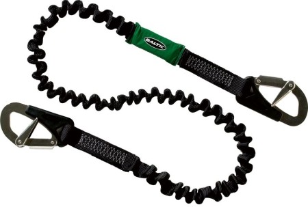 Elastische Lifeline mit 2 Sicherheits-Karabiner Baltic