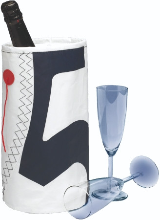 Segelstoff Weinkühler für 1 Flasche Sea Cooler Rot - nur noch 2x lieferbar!