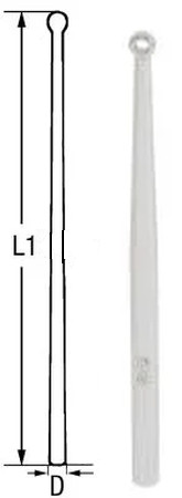 Niro Petersen Relingsstützen mit 1 Durchzug