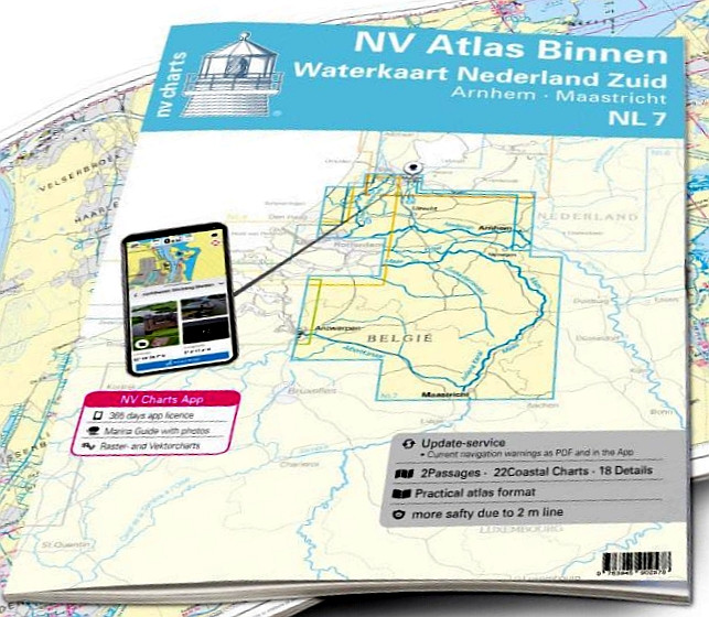 Sportbootskartensatz NV.Atlas Nederland NL7 - Aktuelle Ausgabe