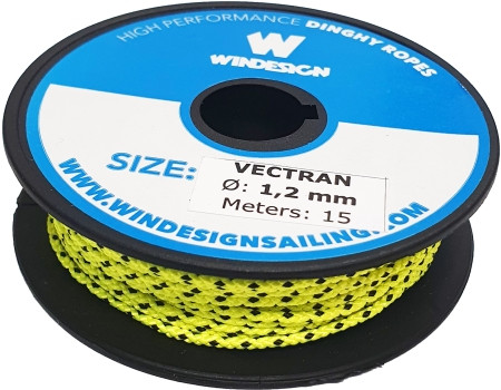 Bändsel VECTRAN 1,2 mm Ø -15 m Rolle Fluoreszierend