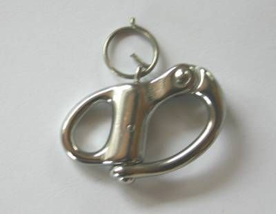 Edelstahl-Schnappschäkel für Großschot