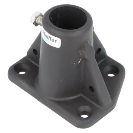 Pfeiffer Relingfuß Aluminium schwarz eloxiert für Rohr 25mm