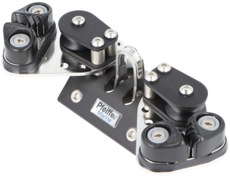 Traveller-Schlitten System I mit Stahlkugellager, einfacher Umlenkung und Klemmen