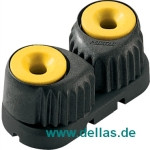 Schotklemme C-Cleat Small schwarz Gelb