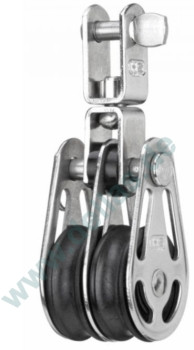 Block, 2 Rollen mit Wirbel