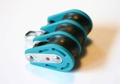 Block, 8mm, 3 Rolle, Bügel, kugelgelagert