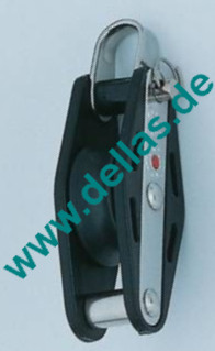 Block, 8 mm, 1 Rolle, Hundsfott u. Bügel, kugelgelagert