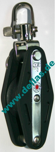 Block, 10 mm, 1 Rolle, Wirbel, Hundsfott, kugelgelagert