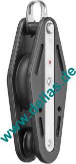 Violinblock, 12mm, 2 Rollen,  Bügel, kugelgelagert