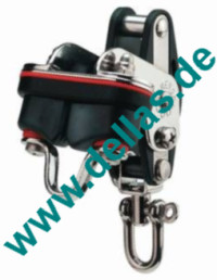 Block, 8 mm, 1 Rolle, Klemme, Hundsfott u. Bügel, kugelgelagert