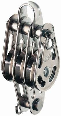 HIGH LOAD Kugellagerblock, 3 Rollen mit Hundsfott und demontierbarem Bügel