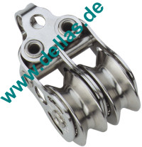 Micro XS Block 2 Rollen Niro, fester Bügel