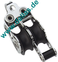 Micro XS Block 2 Rollen, fester Bügel, Hundsfott