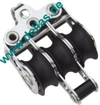 Micro XS Block 3 Rollen, fester Bügel, Hundsfott