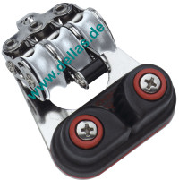 Micro XS Block 3 Rollen Niro, fester Bügel, Hundsfott, Klemme HT08