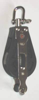 Ratschblock, 1 Rolle, Hundsfott, kugelgelagert