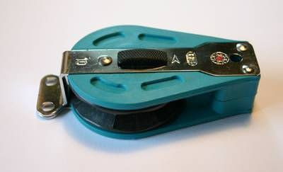 Ratschblock, 1 Rolle, liegend, kugelgelagert Backbord