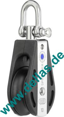 Block 1 Rolle Wirbel 10 mm S-Block Serie HS SPRENGER