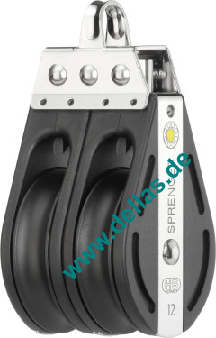 Block, 2 Rollen, fester Bügel, 12 mm S-Block-Serie HS SPRENGER