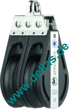 Block, 2 Rollen 10 mm, Bügel, S-Block Serie HS SPRENGER