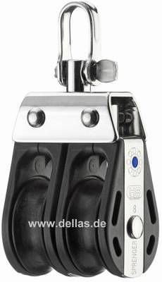 Block, 8 mm, 2 Rollen, Wirbel