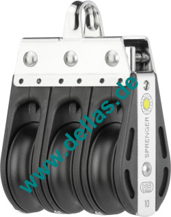 Block 3 Rollen Bügel 10 mm S-Block Serie HS SPRENGER