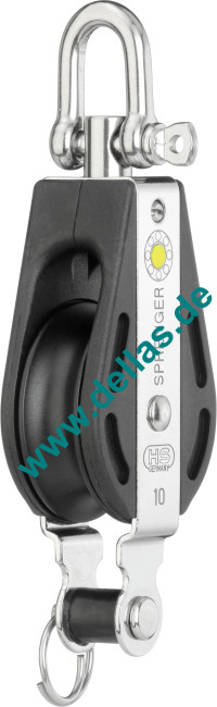 Block 1 Rolle Wirbel Unterbügel 10 mm S-Block Serie HS SPRENGER