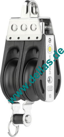 Block 2 Rollen Bügel Unterbügel 10 mm S-Block Serie HS SPRENGER