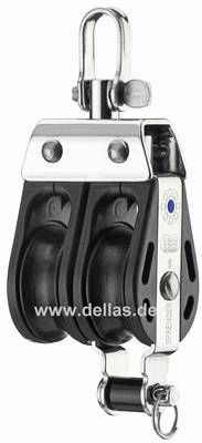 Block, 8 mm, 2 Rollen, Wirbel, Hundsfott