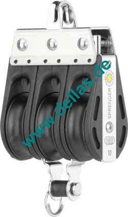 Block 3 Rollen Bügel Unterbügel 10 mm S-Block Serie HS SPRENGER