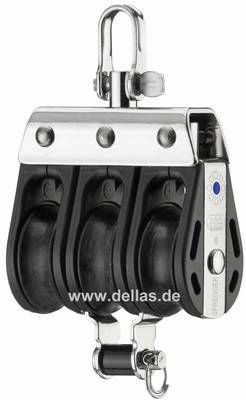 Block, 8 mm, 3 Rollen, Wirbel, Hundsfott