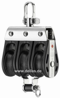 Block, 8 mm, 3 Rollen, Hundsfott, Wirbel