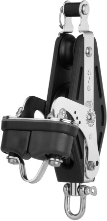 Großschotviolinblock, 2 Rollen, Wirbel, Hundsfott, Schotklemme 12 mm S-Block-Serie HS SPRENGER