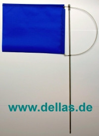 Verklicker, ohne Halter, ohne Gegengewicht 100 mm Blau