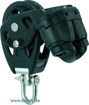 Seldén Gleitlagerblock PBB60 einscheibig mit Wirbel und Klemme