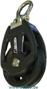 Seldén Gleitlagerblock PBB80 Einscheibig, geschweifter Schäkel