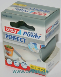 Tesa Gewebeband Grau / 38 mm