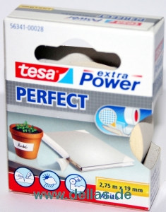 Tesa Gewebeband Weiß / 19 mm