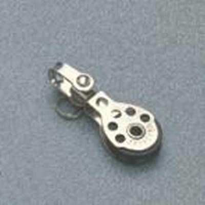 Einzelblock mit Wirbel 6mm Schot 25mm Scheibe