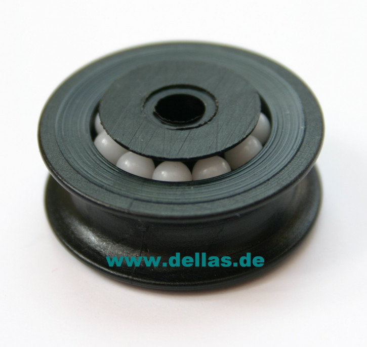 29 mm Scheibe mit Delrin Kugellager, 5,1 mm Bohrung