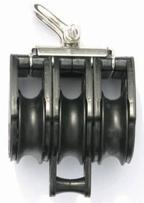 Viadana Dreifachblock mit Hundsfott 10 mm