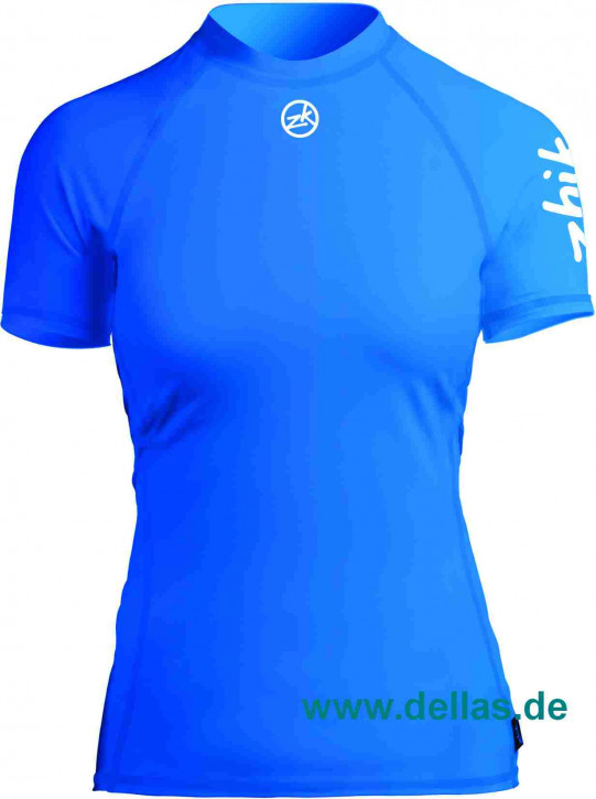 Zhik Spandex Top kurzärmlig Women Cyan Größe L