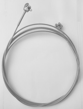 Draht beidseitig Gabelterminal (Standard) aus 1x19 Edelstahldraht 3,0 mm / bis 5,5 m