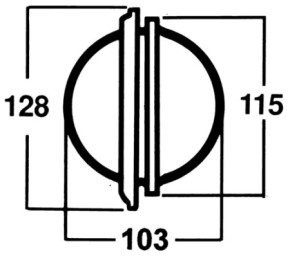 Silva Kompass 100P Schwarz - Kompass für Schotteinbau
